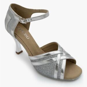 Capezio Women's Sparkling Silver Heels